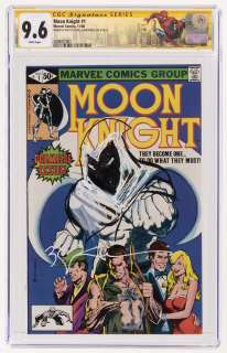 MOON KNIGHT #1 NOVEMBER 1980 CGC 9.6 NM+ SIGNATURE SERIES WITH SKETCH (FIRST BUSHMAN). | Hake’s