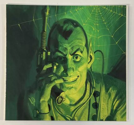 Lot 422 - THE SPIDER - Original comic book cover art from the Fleetway Publications STUPENDOUS SERIES #4 ( | Excalibur Auctions