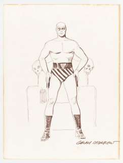 THE PHANTOM ORIGINAL ART FULL FIGURE DRAWING BY GRAY MORROW. | Hake’s