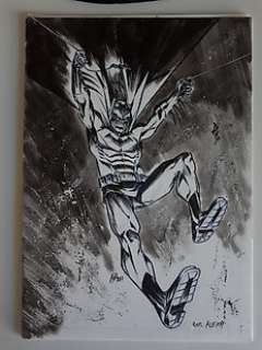  - Batman - Batman A4 full figure commission by Alberto Jimenez Alburquerque - EO 
