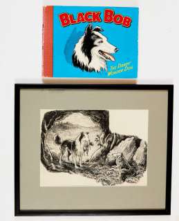 Black Bob original artwork (1956) by Jack Prout for The Black Bob Book… | Comic Book Auctions ltd