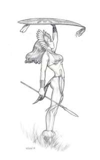 Roland, Harry - Jungle girl illustration