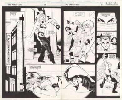 Adam Hughes, Rick Mays - Savage Dragon Sex and Violence #1 p10-11 (Signed)