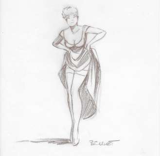 Berthet Philippe  - Crayonné original - Pin-Up (2011) | Catawiki