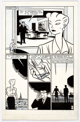 Avril Doppelgänger_Sa... | Lot 15 - Avril Doppelgänger_SA - Planche n°10 Encre de Chine... | Tessier Sarrou