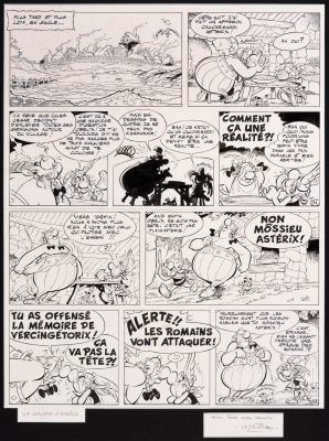 Uderzo Astérix -... | Lot 52 - Uderzo Astérix - Planche n°5 Encre de Chine de l’épisode... | Tessier Sarrou
