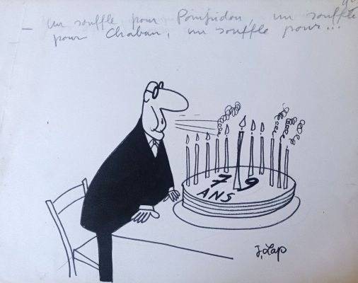 Jacques Laplaine... | Lot 340 - Jacques Laplaine dit Lap (1921-1987) «Dessin pour le... | misc / divers