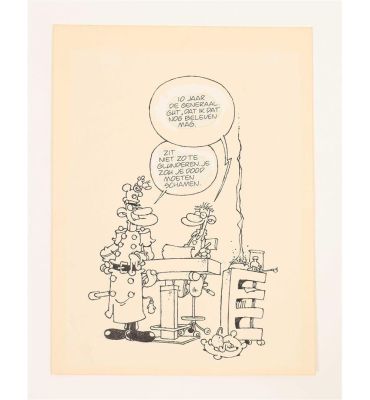 Lot 907 - DE SMET, PETER (1944-2003). SELF-PORTRAIT WITH DE GENERAAL