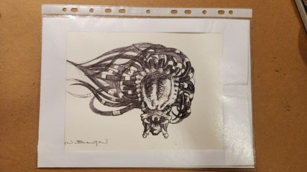 John Bolton Original Art Sketch Of The Predator | eBay US (Buy It Now)