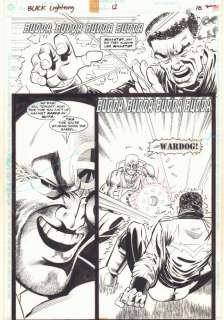 Eddy Newell, Keith Champagne, Sergio Cariello | Black Lightning #12 P.18 - Action - 1996 | Anthony’s Comic Book Art