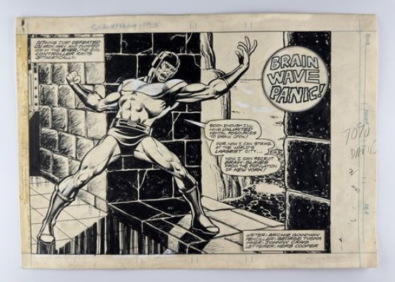 Mike Nasser & Joe Rubinstein — Original Art Splash Page — UK Spider-Man # 173