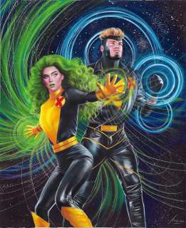 Fred Ian - Polaris Havok Marvel Unbound Upper Deck Trading Card Art