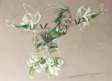 Massimiliano Frezzato - illustrazione originale "La Fatina Danzante" - Page volante - (2010) | Catawiki