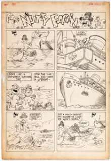 Fred Schwab - Star Comics #3 Complete 1-Page "Nutty Fagin" Story Original Art (Chesler, 1937).