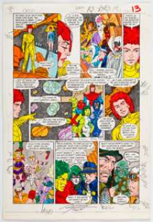Anthony Tollin | Crisis on Infinite Earths #5 Story Page 10 Production Art (DC, 1985). | Heritage