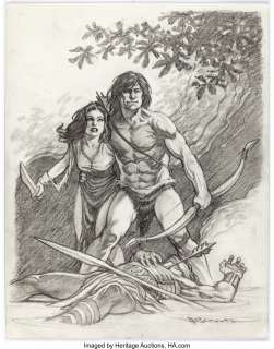 Mark Schultz - Fantasy Illustration Original Art (undated). This "Lord of the Jungle" type of - | Heritage