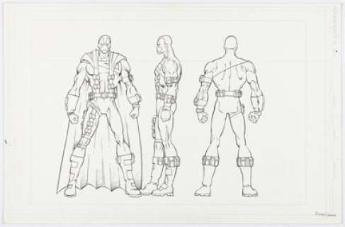 Mark Bright and Charles Yoakum - Quantum Toy Pitch Turnaround Illustration Original Art (Acclaim/Valiant, c. 1996)....