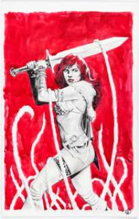 Michael Walsh | Red Sonja #9 Cover Original Art (Dynamite, 2019).... | Heritage