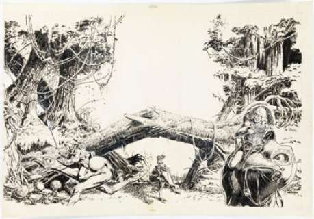 Michael Kaluta | Web of Horror #2 "Comic Artist Contest" Two-Page Spread Illustration Original Art (Major Magazines,... | Heritage