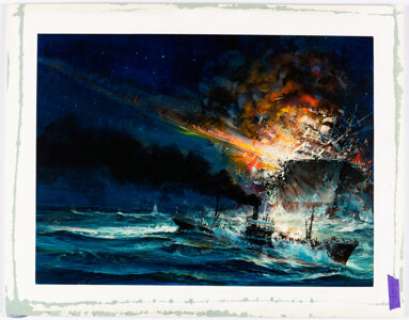 John Conrad Berkey | Trapp’s War Cover Painting Original Art and Certificate of Authenticity Group of 2 (Ballantine ... (Total: 2 Original Art) | Heritage