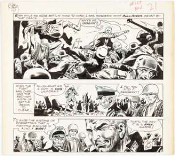 Joe Kubert | Our Army At War #124 Story Page 18 Original Art (DC, 1962).... | Heritage