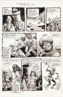 Buscema, John - John Buscema and Sonny Trinidad The Savage Sword of Conan #21 Story Page 48 Original Art (Marvel, 1977)....