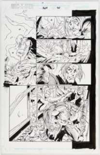 Cruz, Roger - Roger Cruz and Al Milgrom The Uncanny X-Men #324 Story Page 21 Original Art (Marvel, 1995)....