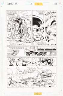 Jurgens, Dan | Dan Jurgens and Joe Rubinstein Marvel versus DC / DC versus Marvel #2 Story Page 27 Original Art (Marvel, 1996).... | Heritage