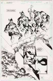 DC Artist - Frank Gomez and Mike Barreiro Kamandi at Earth‘s End #1 Story Page 24 Original Art (DC, 1993)....