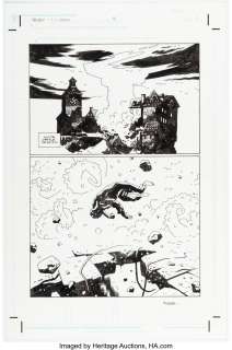 Mignola, Mike | Mike Mignola Hellboy: The Conqueror Worm #4 Story Page 1 Original Art (Dark Horse, 2001). ... | Heritage