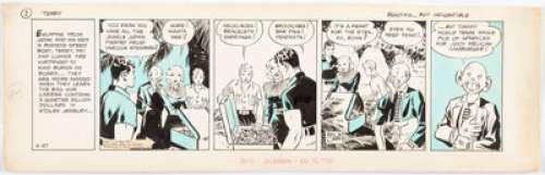Caniff, Milton | Milton Caniff Terry and the Pirates Daily Comic Strip Original Art dated 4-27-36 (Chicago Tribune- N.Y. News Syndi... | Heritage