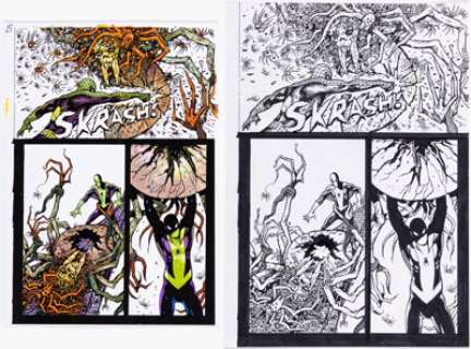 McCarthy, Brendan - Brendan McCarthy Spider-Man: Fever #nn Story Page 15 Original Art Group of 2 (Marvel, 2010).... (Total: 2 Original Art)