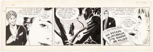 Raymond, Alex | Alex Raymond Rip Kirby Daily Comic Strip Original Art dated 8-2-51 (King Features Syndicate, 1951). ... | Heritage