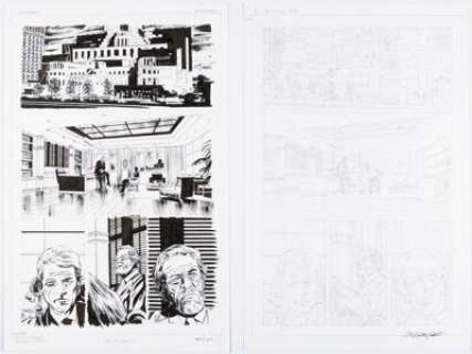 Guice, Jackson "Butch" - Jackson "Butch" Guice and Brian Thies Ninjak #5 Story Page 7 Original Art (Valiant, 2015).... (Total: 2 Original Art)