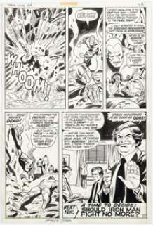 Tuska, George | George Tuska and John Verpoorten Iron Man #46 Story Page 21 Original Art (Marvel, 1972).... | Heritage