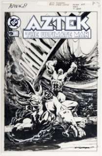 Lightle, Steve | Steve Lightle Aztek: The Ultimate Man #9 Cover Original Art (DC, 1997).... | Heritage
