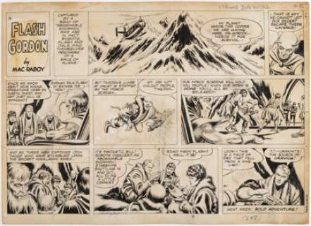 Raboy, Mac | Mac Raboy Flash Gordon Sunday Comic Strip Original Art dated 9-1-1963 (King Features Syndicate, 1963). ... | Heritage