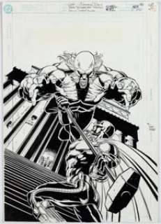 Robinson, Roger - Roger Robinson and Dennis Janke Steel #32 Cover Original Art (DC, 1996)....