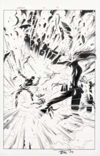 Pelletier, Paul - Paul Pelletier and Rick Magyar Guardians of the Galaxy #4 Splash Page 4 Original Art (Marvel, 2008)....