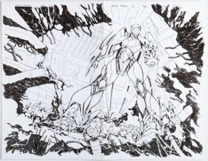 DC Artist - Slya Oum Future State: Superman: Worlds of War #2 Double-Splash Page 10-11 Original Art (DC, 2021)....