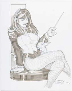 Dodson, Terry - Terry Dodson - Zatanna Specialty Sketch Illustration Original Art (undated)....
