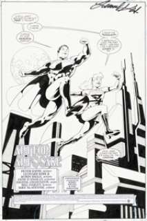 Kirk, Leonard - Leonard Kirk and Robin Riggs Supergirl #53 Splash Page 4 Original Art (DC, 2001)....