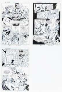 Isherwood, Geof - Geof Isherwood and Sandu Florea Doctor Strange, Sorcerer Supreme #59 Story Page Original Art Group of 3 (Marvel, 1... (Total: 3 Original Art)