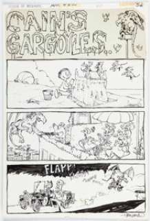 Aragonés, Sergio | Sergio Aragones House of Mystery #195 "Cain’s Gargoyles" Complete 1 -Page Story Original Art (DC, 1971).... | Heritage