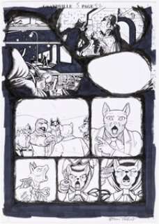 Bryan Talbot - Grandville: Force Majeure Story Page 52 Original Art (Dark Horse, 2017)....