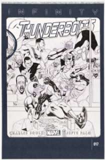 Julian Totino Tedesco And James Pascoe | Thunderbolts #17 Cover Original Art (Marvel, 2013).... | Heritage