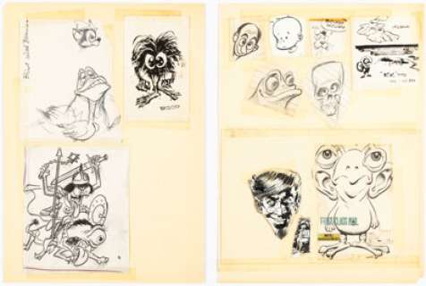 Wally Wood - Sketch Reference Library Original Art Group of 2 (c. 1960s).... (Total: 2 Original Art) | Heritage