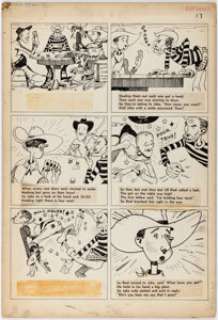Fred Schwab (attributed) - Star Rangers #2 Cowboy Jake Story Page 2 Original Art (Chesler/Dynamic, 1937)....