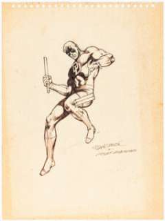 Frank Miller and Joe Rubinstein - Daredevil Sketch Original Art (undated).... | Heritage