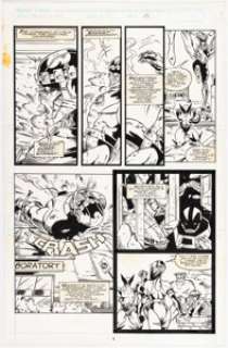 Karl Kerschl and Hector Collazo - X-Men: Prelude to Perdition #1 Story Page 8 Original Art (Marvel, 1995).